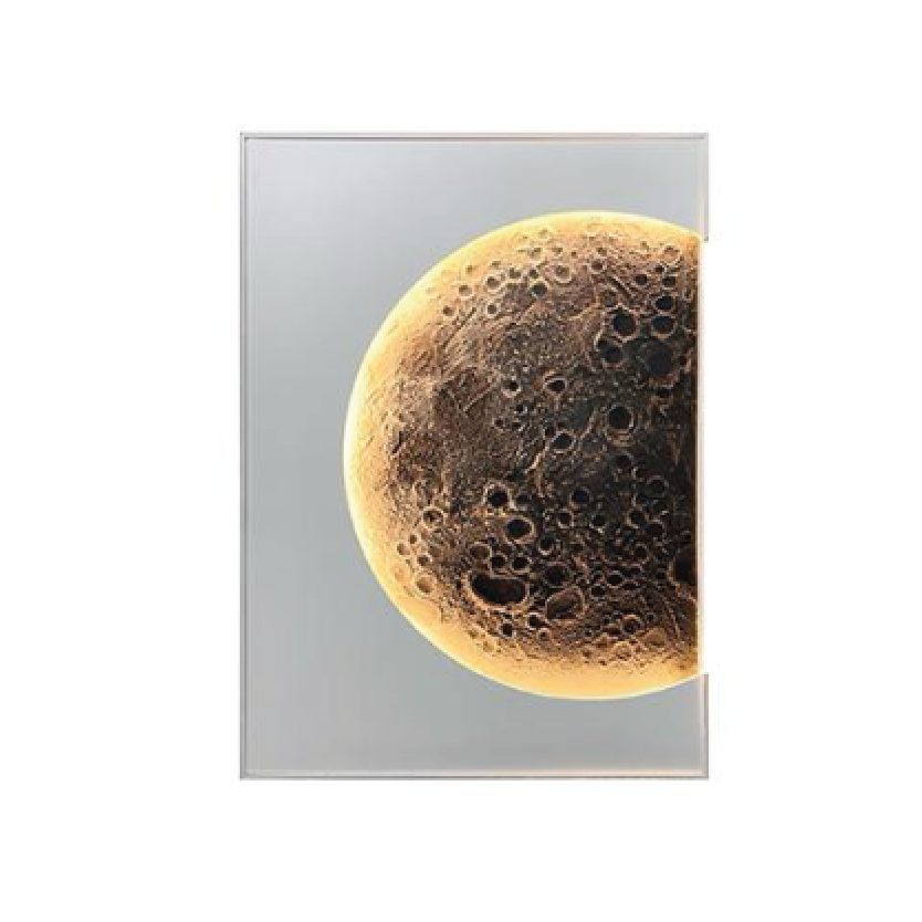 LunaHalo LED Wall Art – Luxury Moon Light Panel
